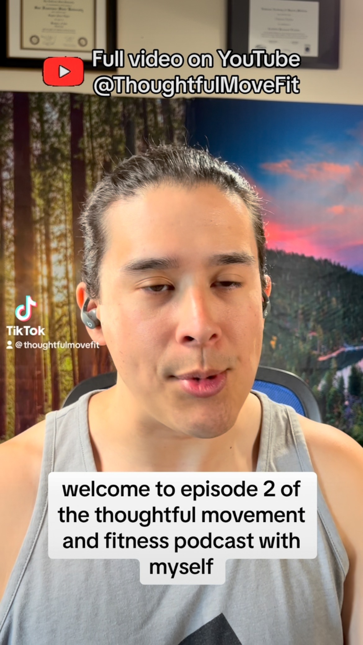 It’s the TMF Podcast! In episode 2, Clayton talks about the value of exercise consistency within the context of mental health, physiological results, and approaching exercise intensity sensibly.
Reference:
https://www.mayoclinic.org/healthy-lifestyle/fitness/in-depth/exercise/art-20048389
https://www.psychologytoday.com/us/blog/practical-approach-addressing-barriers-physical-activity/202110/staying-consistent-exercise
Full video on YouTube @ThoughtfulMoveFit
https://youtu.be/qmK5JkOJ9E0
