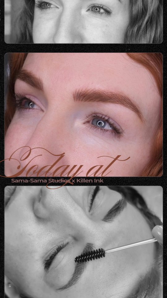 When people ask me what my favorite type of brows to tattoo are. My answer will ALWAYS always always be, redheads. I'm OBSESSED. GIMME ALLL THE REDHEADS gimme gimme gimme 🤭