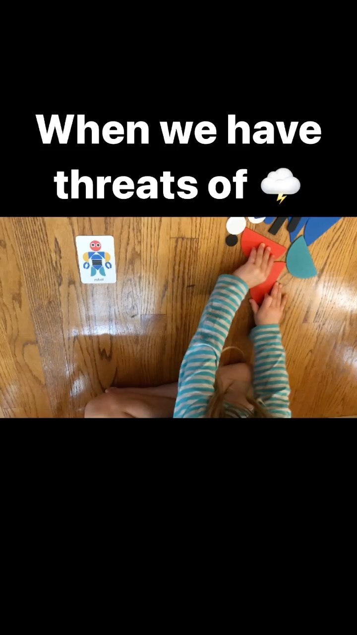 Threats of ⚡️⚡️⚡️may cancel our #outdoorplay plans, but we always find plenty of #fun activities to do #inside
Indoor and outdoor play are all ways to #play ! Both have their #benefits
Today we dug through our #games and had a great time making #shapepuzzles
What skills do you see?
#visualmotorintegration #finemotorskills #concentration #focus #patience #problemsolving #rulefollowing #spatialawareness #matching #imagination #pediatricoccupationaltherapy #pedsot #pediatricot #pediatricotlife #futureotr #otstudent #kidsoftherapists #kidsofinstagram