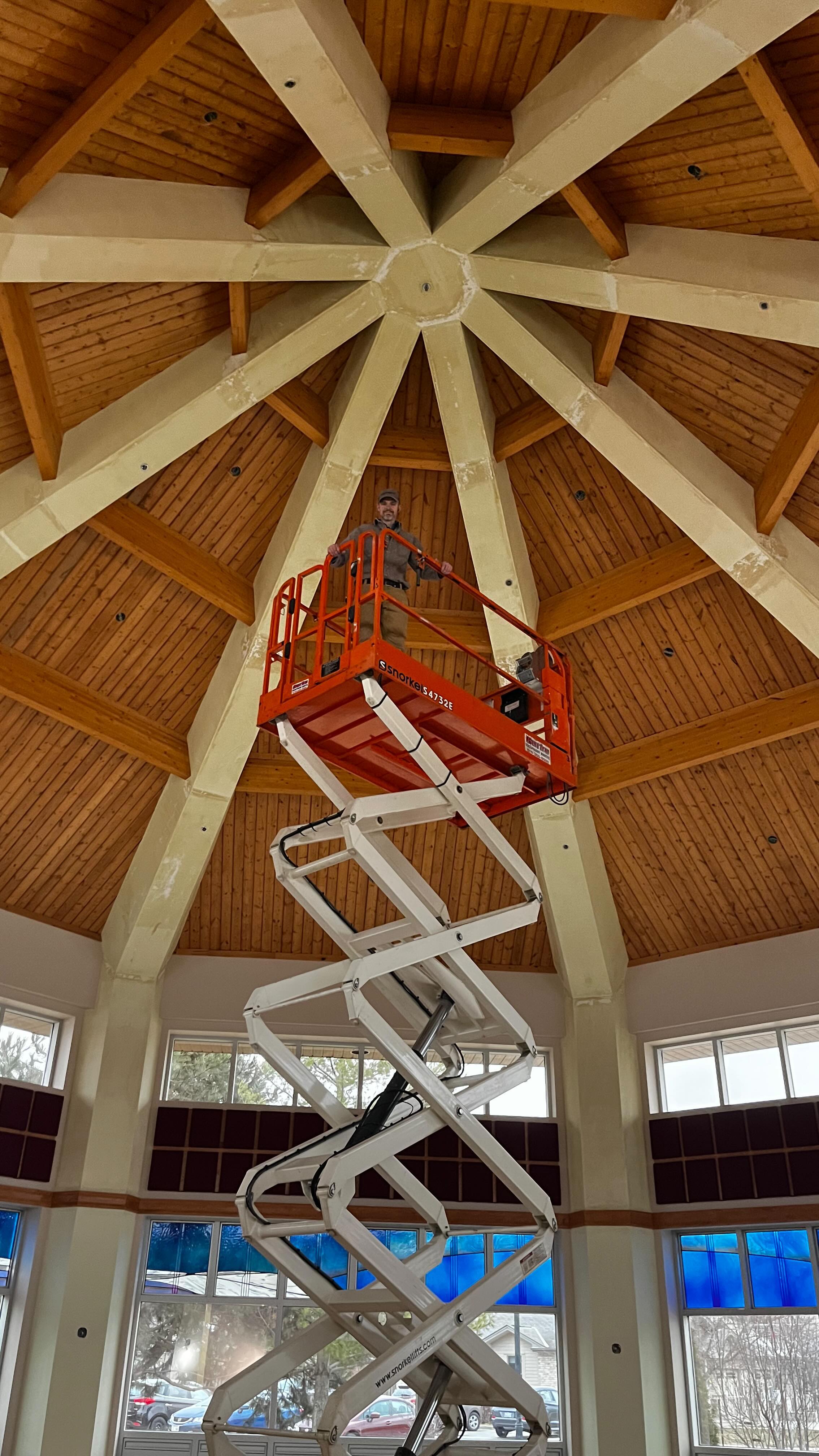 #renovation ,#painting restoration of a beautiful Catholic Church Kiva for St Angela’s Retirement Home