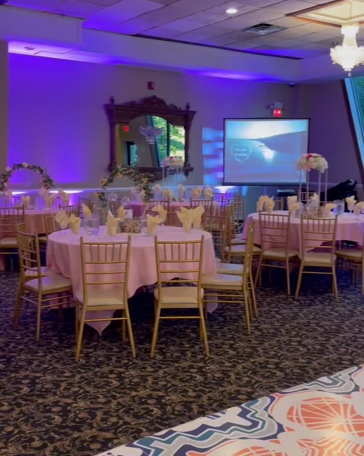 Formal reception setup - book us for your wedding today!