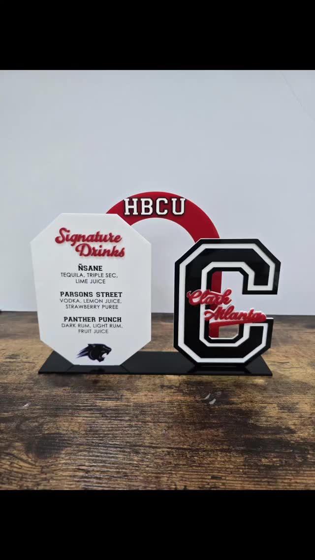 It's graduation time 🥳🥳
#hbcu #graduationdecor #lasermade #acrylicdetails #custommade #barmenu