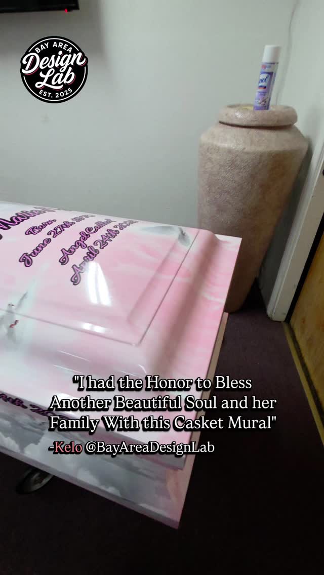 FULL CASKET WRAP - (Includes) : Full Media Designs, Media Printing/Materials, Interior Panel Insert, Hardware Removal, and Installation.
CONTACT FOR MORE INFO.
- Regular turn around times and Pricing
- Rush turn around times and Pricing
- General Questions
#Vinyl #Wrap #3M #Casket #Funeral #Mortuary #BayArea #SanFrancisco #Oakland #SanJose #Richmond #Vallejo #WalnutCreek #SanMateo #EastPaloAlto #Fremont #SanLeandro #Berkeley #Alameda #CasketWrap #Vinylwrap #RIP