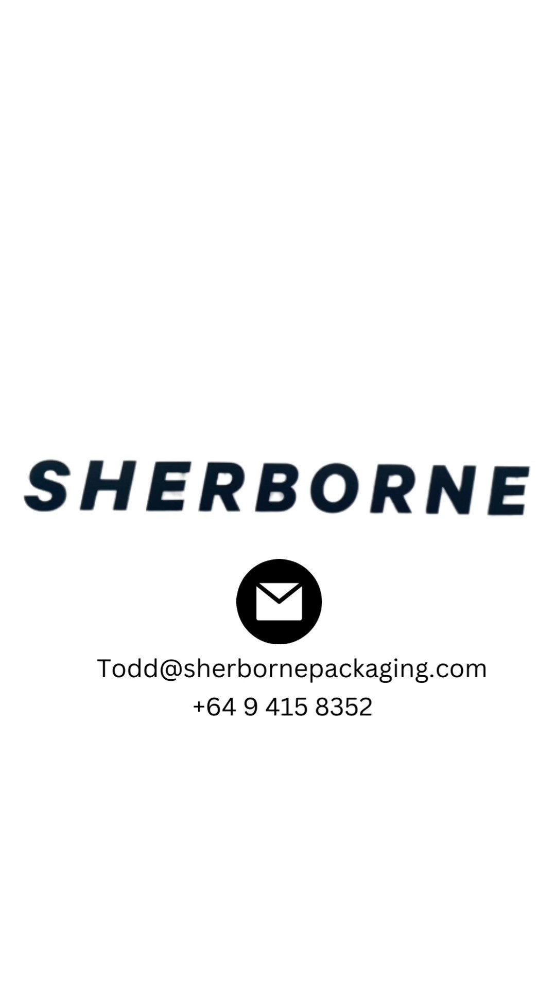 Explore our range of stock packaging and all the possibilities you can do for custom designs.
Make your product stand out from the rest!
Visit us at www.sherbornepackaging.com or view our range on Upstock.app
Questions or comments?
✉Todd@sherbornepackaging.com or call us +64 94158352.
We look forward to hearing from you😊