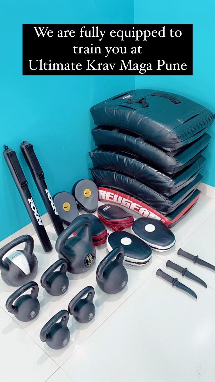 Here at Ultimate Krav Maga Pune, we are fully equipped to offer you the best training to achieve all your self defense and fitness goals.
Drop a DM to join our classes.
#kravmaga #kravmagatraining #selfdefense #selfdefensetraining #selfdefence #kravmagaclass #selfdefenseclass #trainingequipment #kettlebell