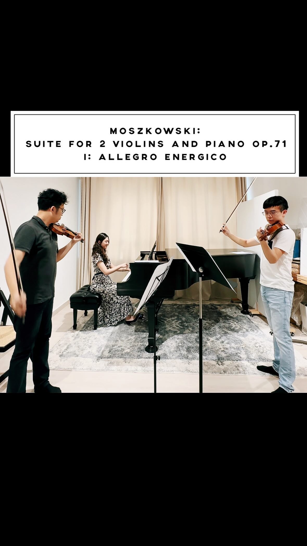 Glad that I recorded this during our rehearsal😭
@linghinyau @alvin_violinn
🎵: Moszowski: Suite for 2 Violins & Piano
I Allegro energico