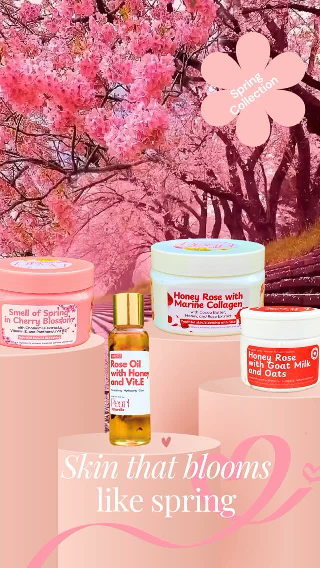 🌸 Skin That Blooms Like Spring , our June–July Collection 🌸
A full-body ritual to soften, restore, and glow. This 4-piece bundle is your daily escape — a moment of calm and care wrapped in gentle floral scents. Every texture, every scent, every drop was made to give you that fresh, feminine feeling — like your skin is wrapped in a gentle floral hug.
✨ Why you’ll love it:
It’s not just one product — it’s four skin-loving essentials working together to transform your skin in 30 days.
💗 Cherry Blossom Night Body Butter — hydrates + calms overnight
🛁 Whipped Cleanser — gently cleanses without stripping
🍯 Sugar Scrub — smooths and brightens
🌹 Body Oil — seals in moisture for an all-day glow
With ingredients like chamomile, rose, honey, and collagen, your skin will feel nourished, radiant, and truly cared for — morning and night.
This complete bundle helps your skin stay hydrated, smooth, and luminous for the season ahead — and it’s the kind of self-care you’ll feel from the very first use.
#bodycare #islandbeauty #bodycareroutine #bodycareproducts #skincareroutine #skincare #bodycarecollection #naturalbeauty