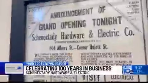 @News10ABC @CassieHudson interviews @schenectadyhardwareelectric President Chris Spraragen about its 100th Anniversary and the extra illuminated Larry Spraragen Memorial scholarship!💡📚