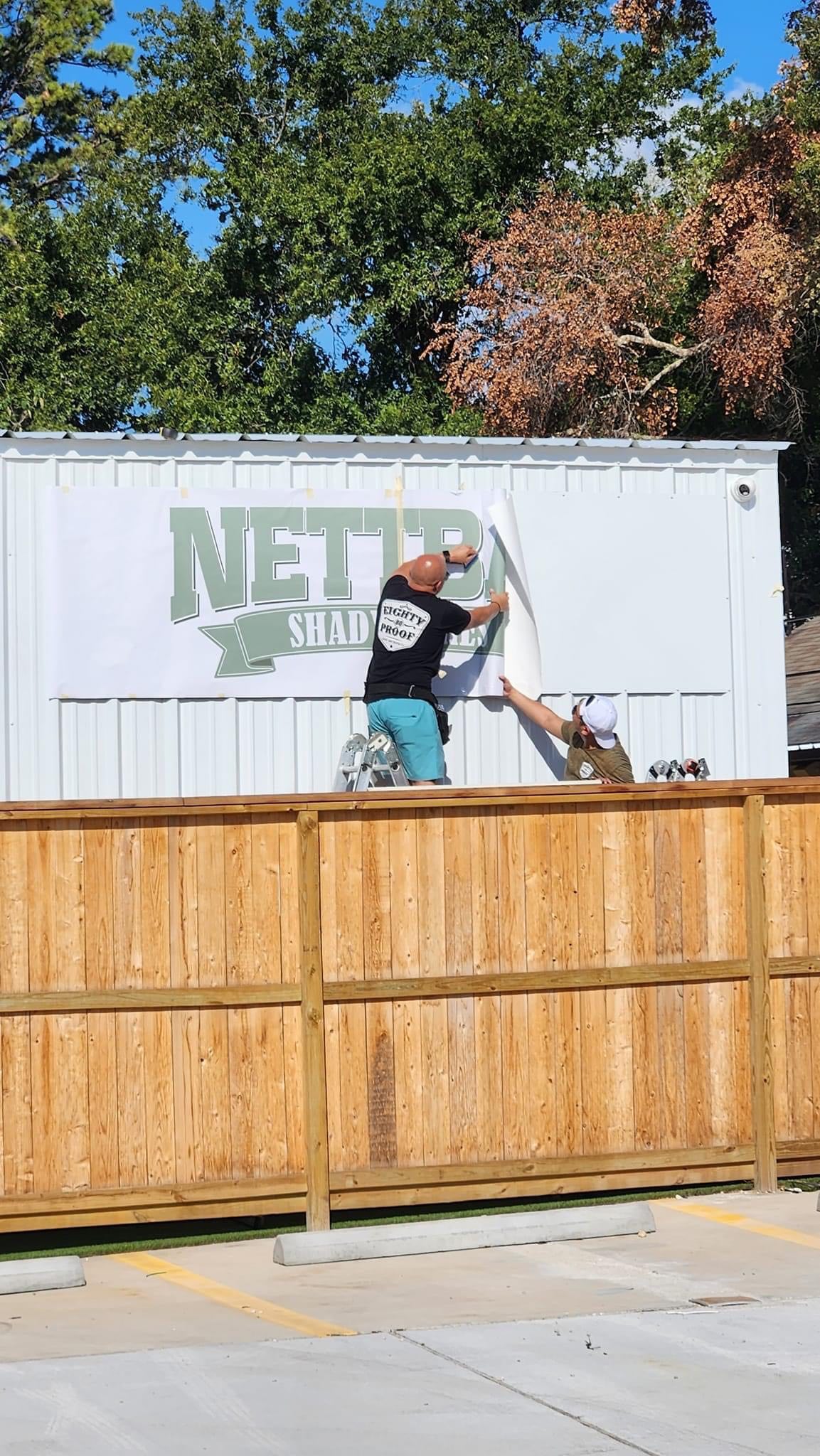 Installation at the all new @nettbarhouston Shady Acres… congrats guys!!!