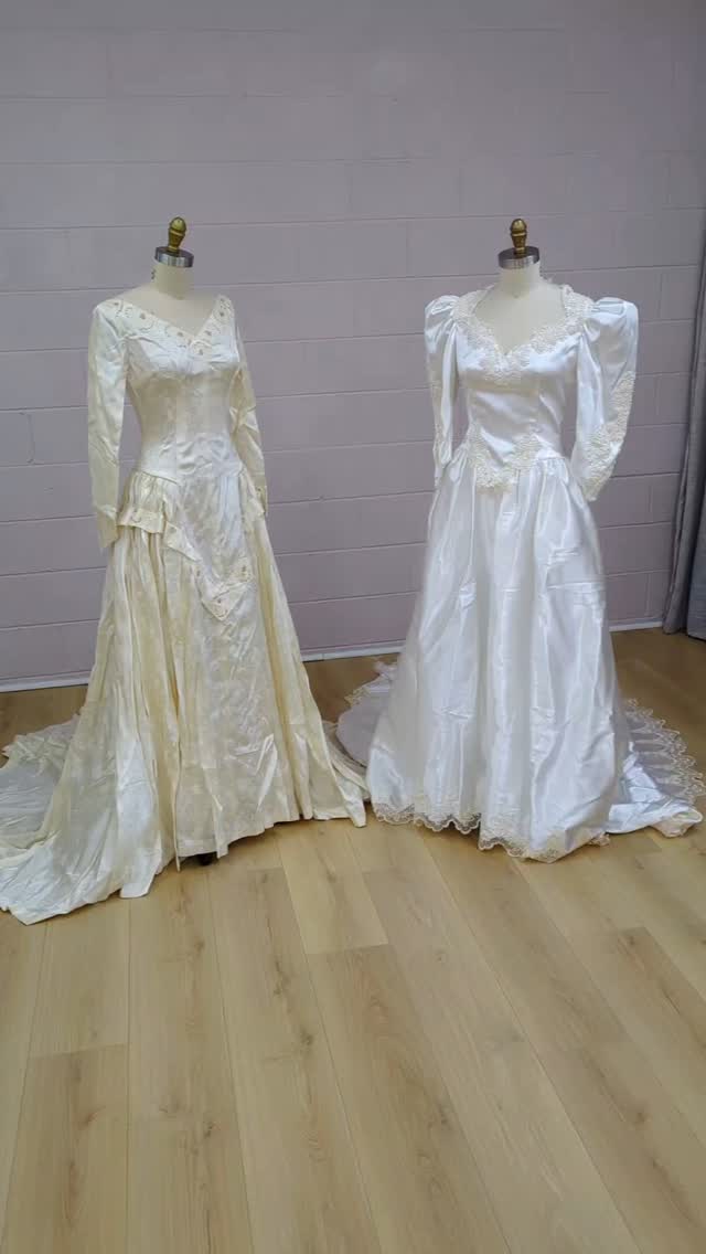 Two generations. Two timeless gowns. One beautiful future.
From the glamour of the 1980s to the elegance of a mother’s 1950s heirloom, these vintage wedding dresses have stories woven into every seam.
Now, they’re ready for their next chapter — to be lovingly restored, restyled, or upcycled into something unforgettable.
Whether you’re a vintage-loving bride or dreaming of a one-of-a-kind look, these pieces are waiting to be reimagined with you in mind.
✨ Available soon through @lovemetwicebridal — inquire now for first dibs or to custom redesign.
#VintageWeddingDress #VintageBride #SustainableBridal #UpcycledBridal #RestoredWithLove #LoveMeTwiceBridal #EcoBride #HeirloomDress #BridalRestoration #SomethingOldSomethingNew #1950sBride #1980sBridal #MelbourneBride #PrelovedButPerfect #ConsciousBridalFashion #OneOfAKindGown