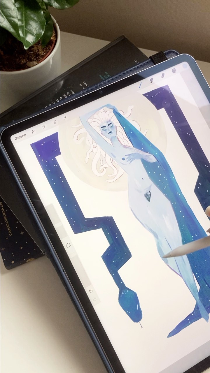 Recently I’ve seen an exhibition about Medusa at @mbacaen and her sad story, I really really wanted to draw her after seeing how she has been painted and perceived through ages. I hope you’ll like this version 😊🐍
_______________________________________
Made with @procreate
_______________________________________
#medusa #meduse #mythology #greekmythology #illustratrice #illustration #visiblewomen #illustrationofinstagram #thewomenwhodraw #procreate #womenwithpencils #artistart #artistartwork #procreateillustration #illustrators #childrenillustration #reeltember #reeltember2023 #myth #greekmyth #snakes #procreateartwork