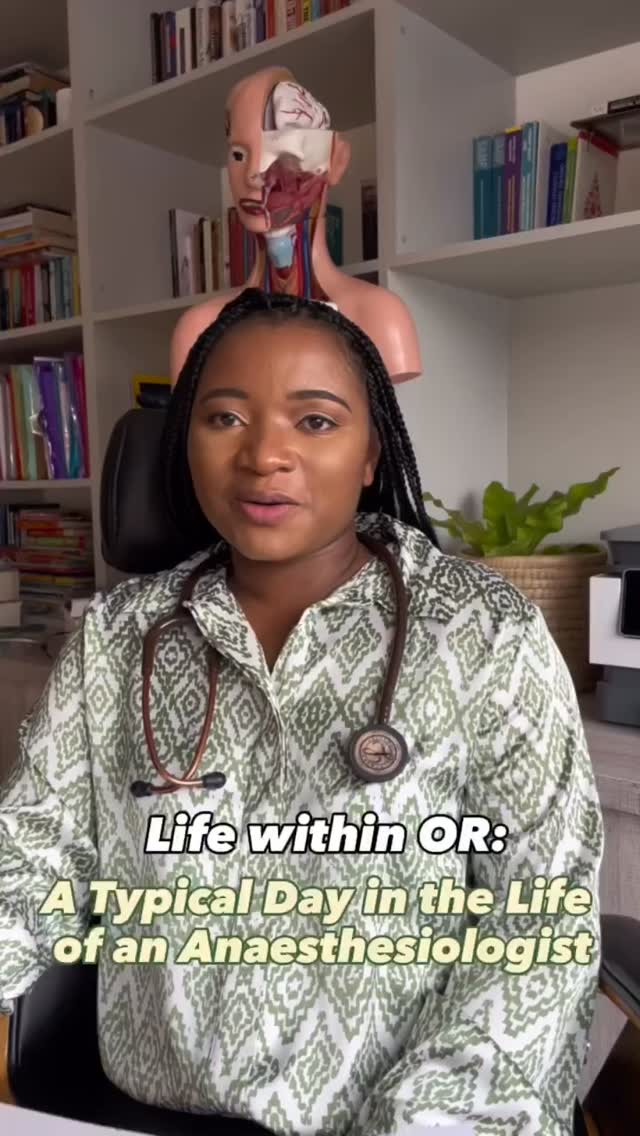 Ever wondered what an anaesthesiologist does all day?
Dr. Slave takes us behind the scenes of a typical day in her life!
At the end of the day, knowing she’s helped improve a patient’s quality of life makes it all worth it.💚
#anaesthesiologist #dayinthelife #anathesiology #behindthescenes #dayinthelifeofadoctor #anaesthetist