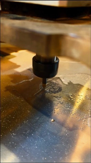Machining more tags for our DR3K - Baseball Glove Break-in machines. These keep track of every DR3K sold, so we can reference back and stay on top of customer support. #glovebreakin #baseballglove #baseballgloves #cncrouter #breakin