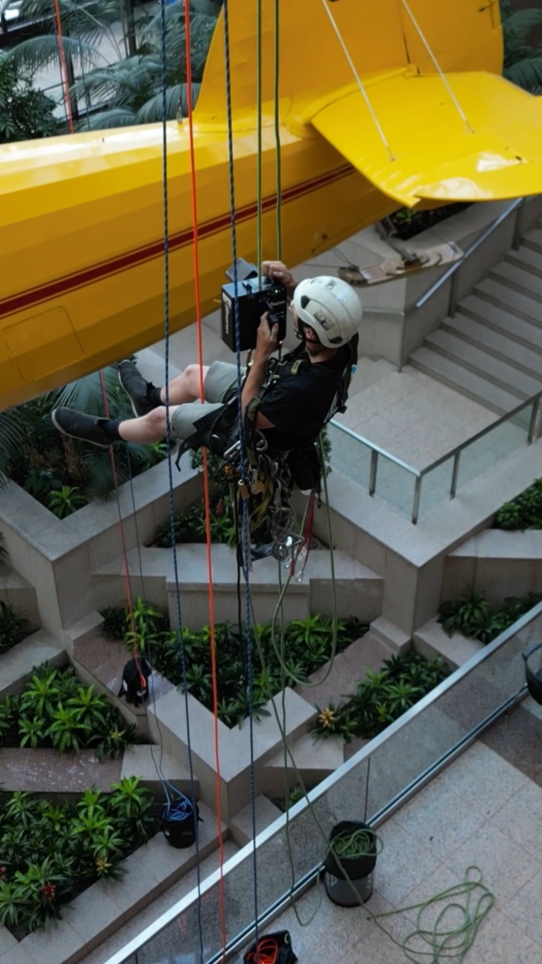 📣Ladies and Gentlemen, this is the final boarding call for the Mk V Norseman aircraft departing the Suncor Energy Centre lobby next Saturday, July 20th! Please fasten your seatbelts at this time and secure all ropes above your airplane 🛬
Here is a sneak peek at our latest project: lowering this symbol of aviation history from the ceiling of the Suncor Energy Centre in downtown corporate Calgary.
#ropeadopewindows #ropeaccess #ropeaccesslife #ropeaccesstechnician #ropeaccessprofessional #adrenalinejunkie #bucketharness #workatheight #buildingmaintenance #workview #safetyfirst #propertymanagement #yyc #norseman #history #alberta