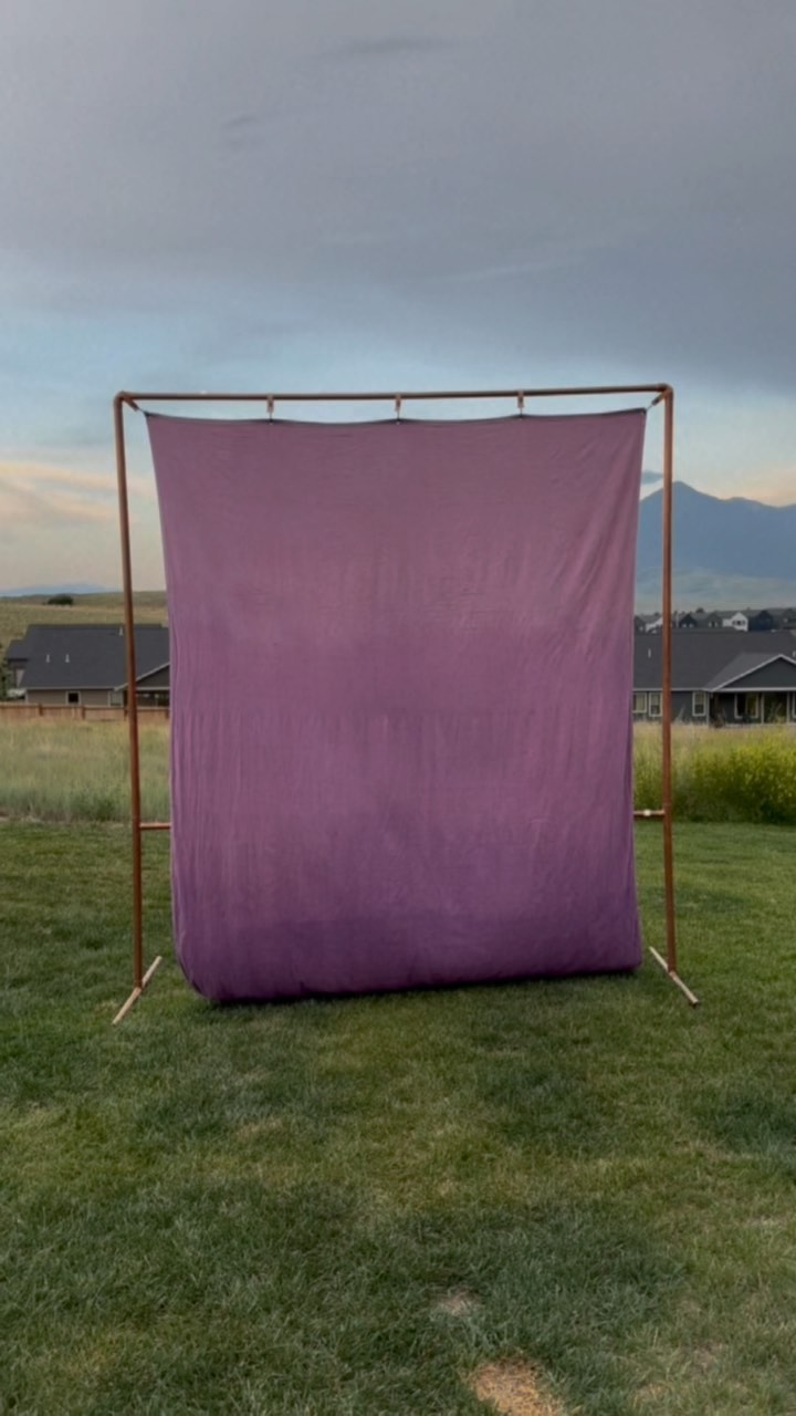 Our backdrops add a magical splash of color to your special day! They are designed specifically for your event. Color matched, hand-dyed, and made with lots and lots of love. 💕 You can choose from a solid color, ombre, or marbled backdrop. We will make sure your vision comes to life! ✨