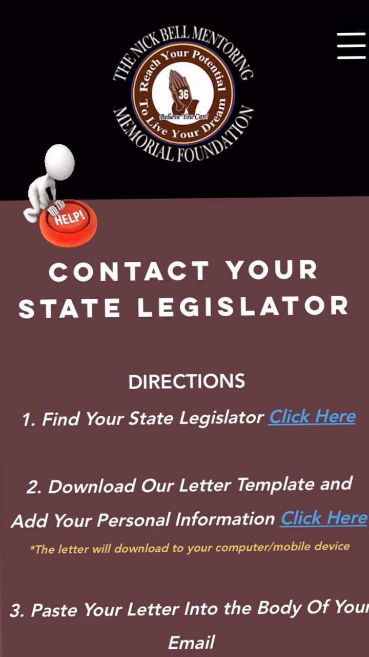 ‼️🗣️ BIG NEWS TO ANNOUNCE SOON! 🗣️‼️
Until then, the @the_nick_bell_foundation_ needs everyone to PLEASE HELP!!
It takes just 5 minutes to WRITE your Alabama State Legislator, and ask them to vote YES on the Nick Bell Character Education Bill Initiative on February 6, 2024!
Copy Our Letter Template & Find Your Alabama State Legislator Here: https://buff.ly/489BHGX
Details at www.nickbellfoundation.org/
#nickbellfoundation #charactereducation #selfdiscipline #bill #alabama #legislators #statewide #vote #educators #coaches #donors #mississippi #state #hailstate #sec #36forever #fraternities #sororities #oppf