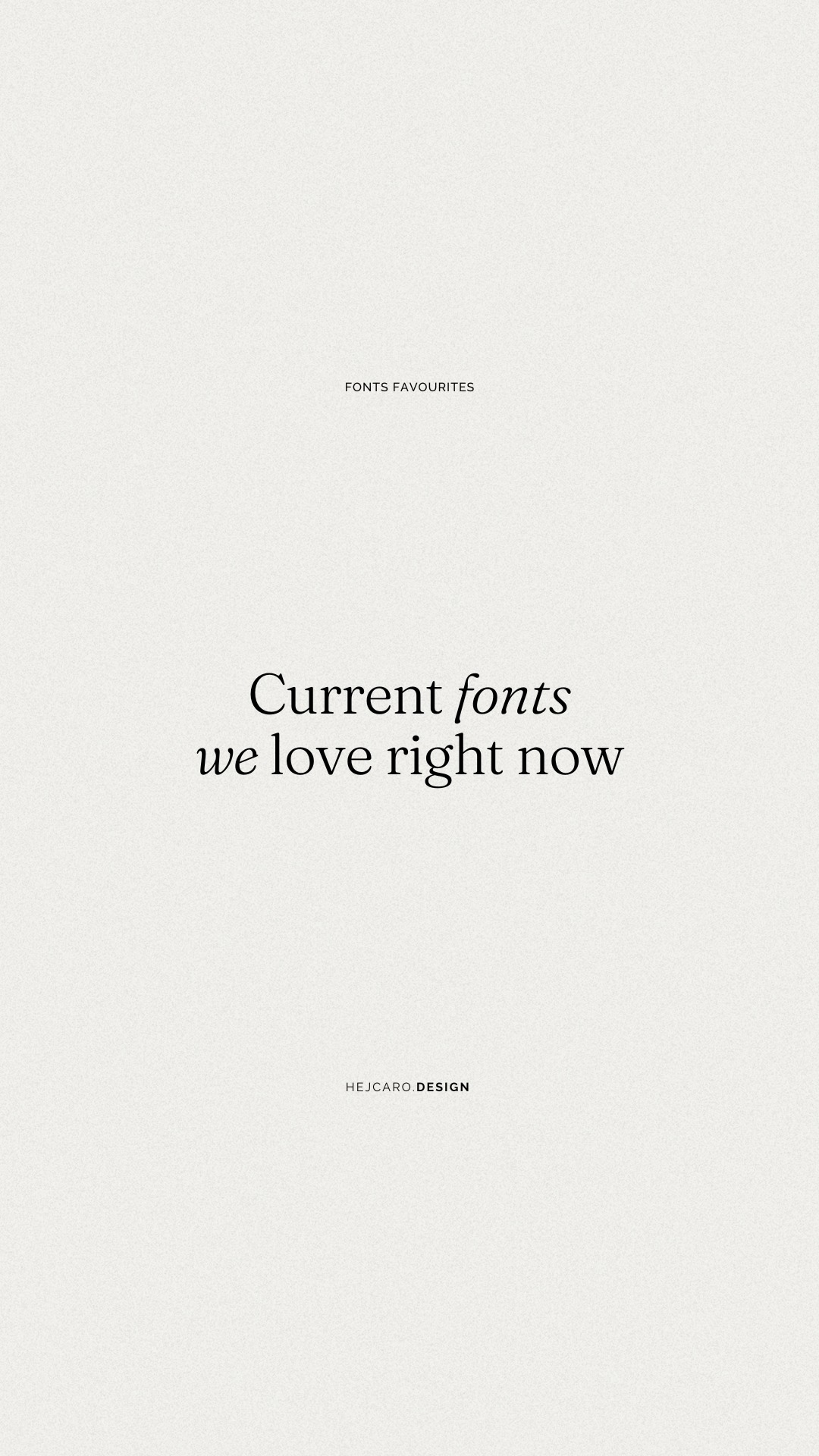 Current fonts we love right now ✨
#InstaDesign #CreativeFonts #TypographyInspo #Freefonts #VisualIdentity #fontswelove