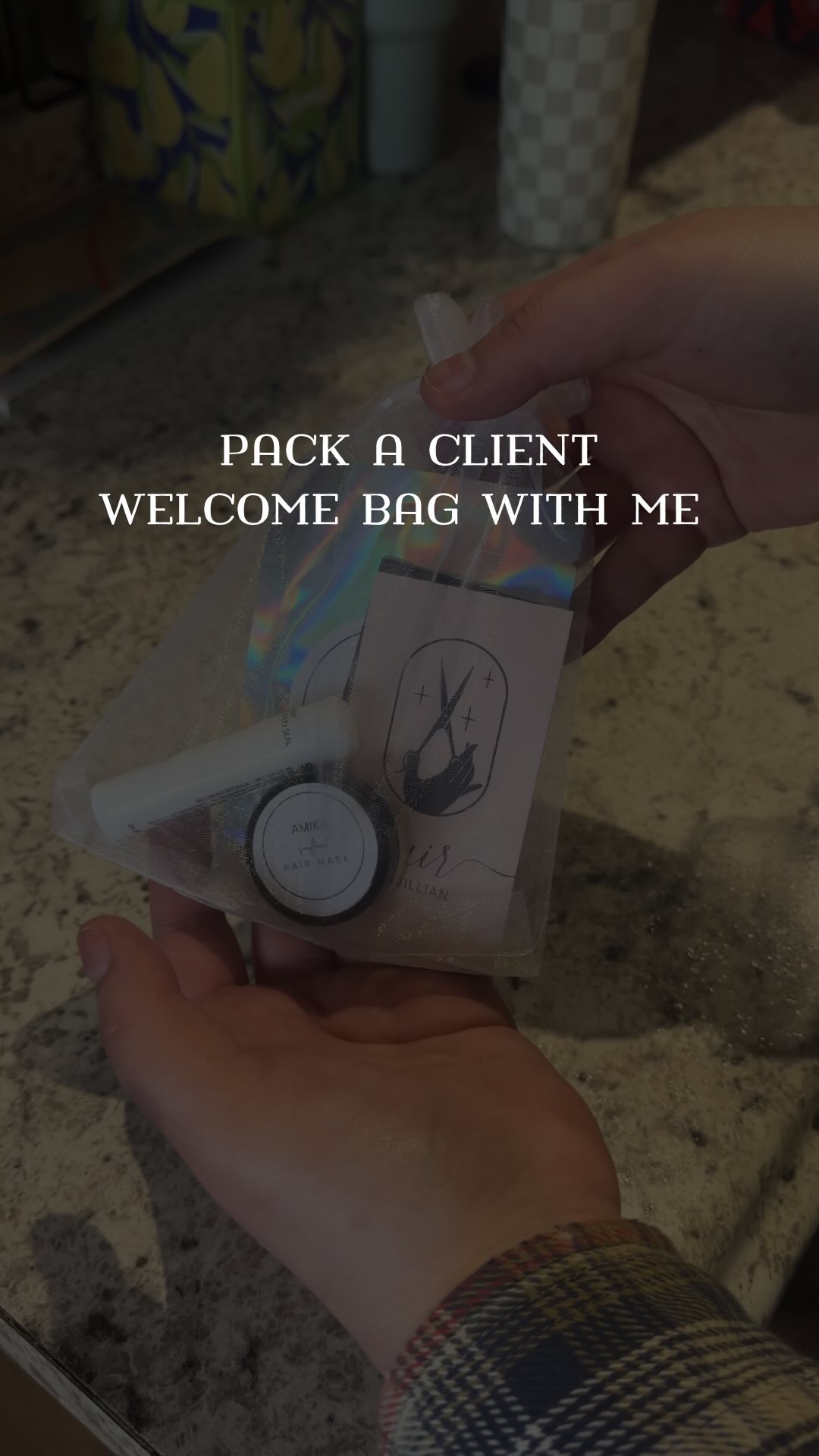 Welcoming all new clients with customized goodie bags π€