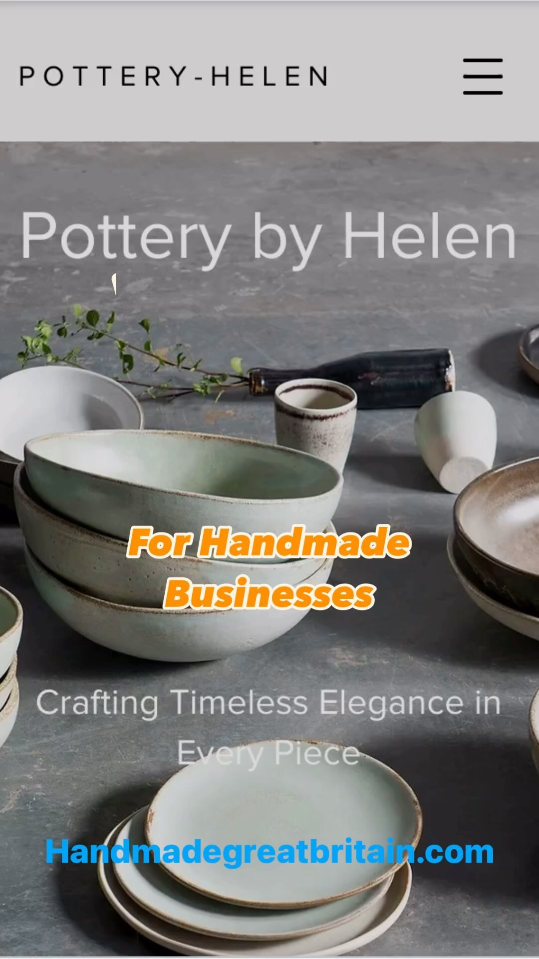 Website Templates for Handmade Businesses - just add your own wording and images #handmadegreatbritain #hmgb #handmadebusinessowner #handmadebusiness #websiteservices #websitetemplates #easytofollow #craftbusiness #crafts #handmadecrafts