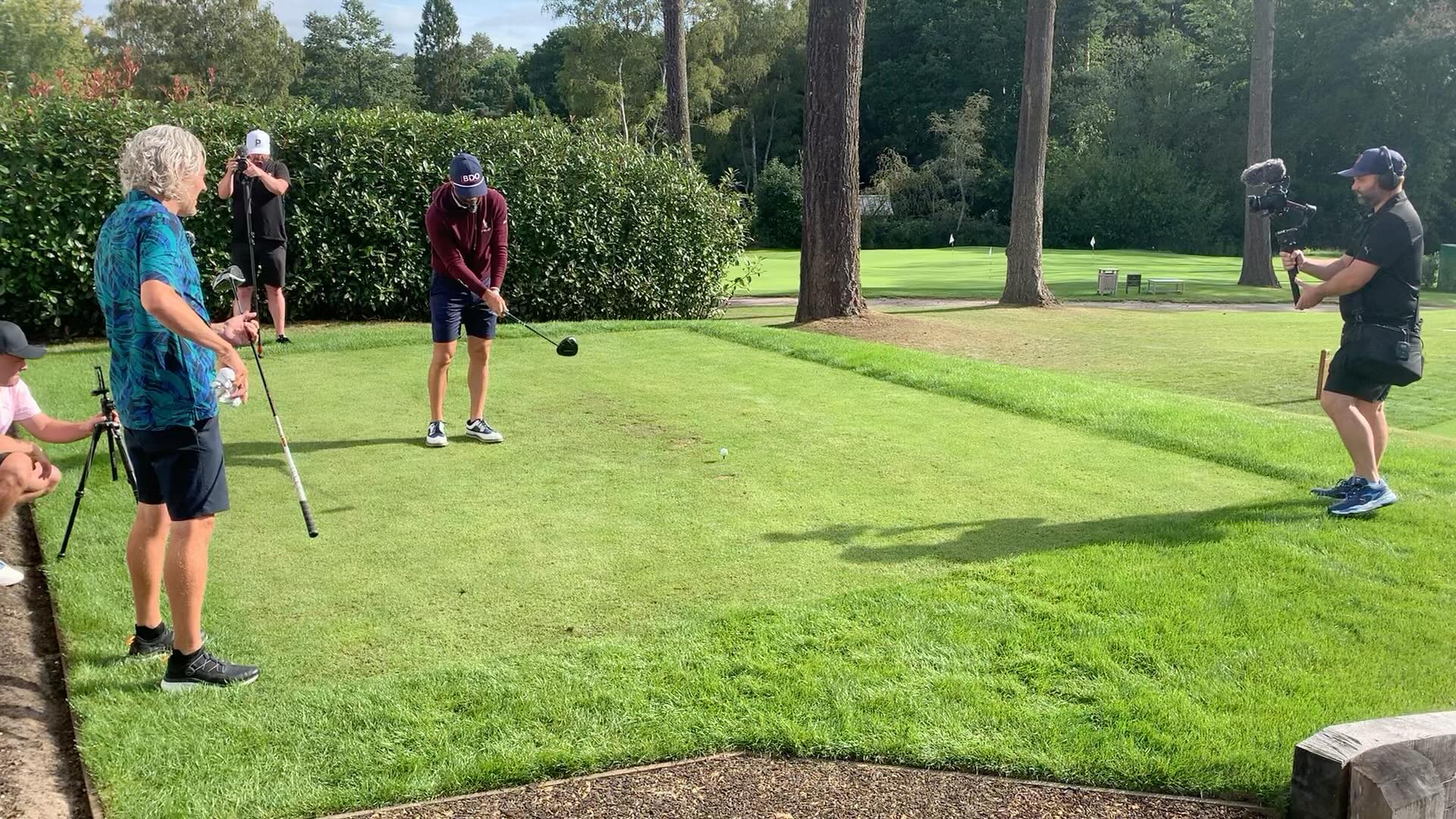 @billyho_golf comes to @worplesdongolfclub. Such a good swing. Perfect day for it as well.