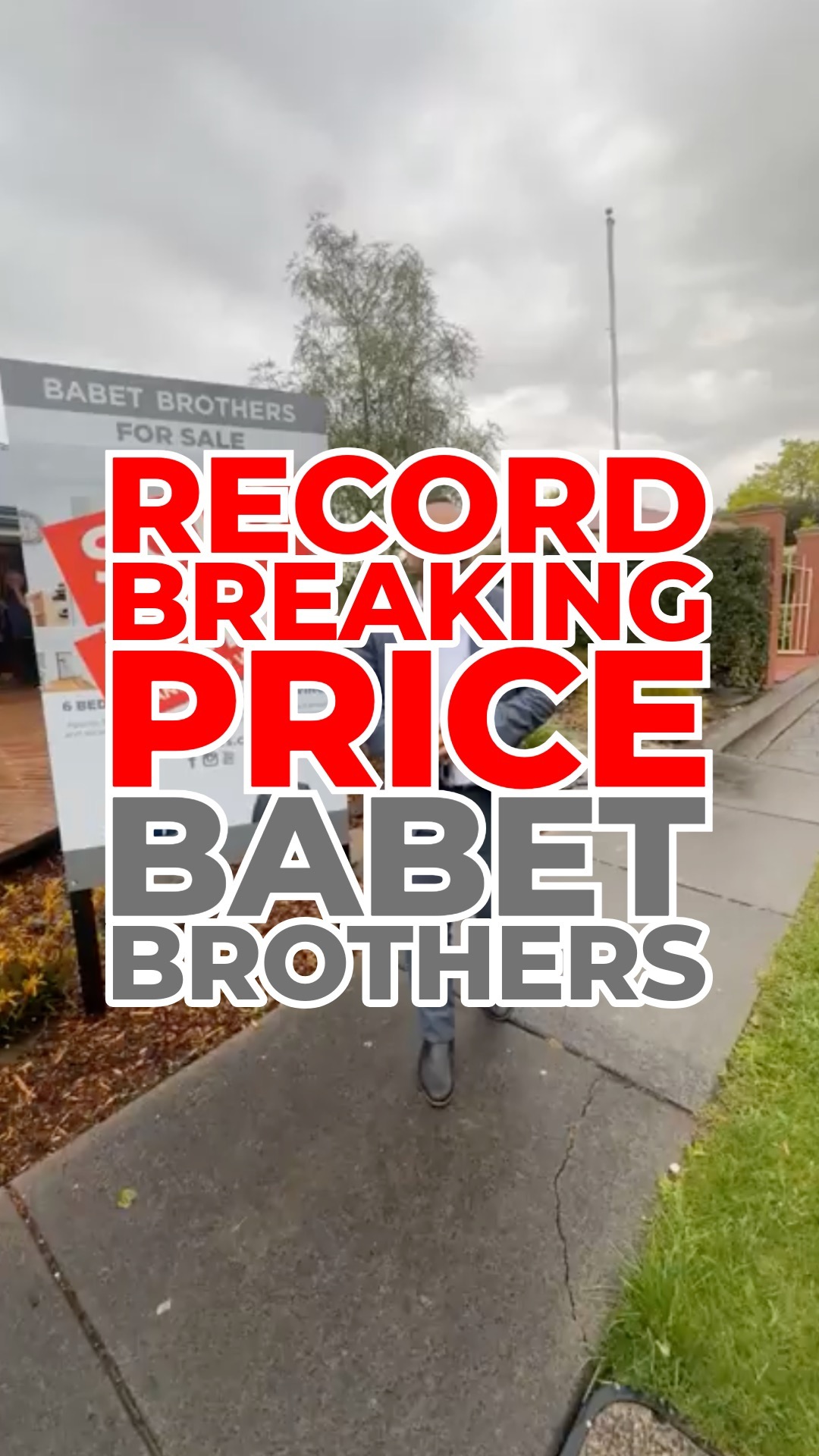🚨PRICE RECORD!!🚨 🤩$1,420,000🤩
📍NARRE WARREN SOUTH📍
✅ONE MILLION FOUR HUNDRED AND TWENTY THOUSAND DOLLARS!! ✅
The Babet Brothers team have done it again! Another price record in NARRE WARREN SOUTH! We have consistently SMASHED the records in the area and we can show you multiple examples of how we have done this for many of our clients.
If you are thinking of selling anywhere in NARRE WARREN or surrounds then we really are the only agents to consider due to our stellar track record and our consistent record breaking prices!
Well done to Matt Babet and Kay Bains for getting this one SOLD for such an amazing price. Call Matt today on 0401 861 185 if you would like us to do the same for you!