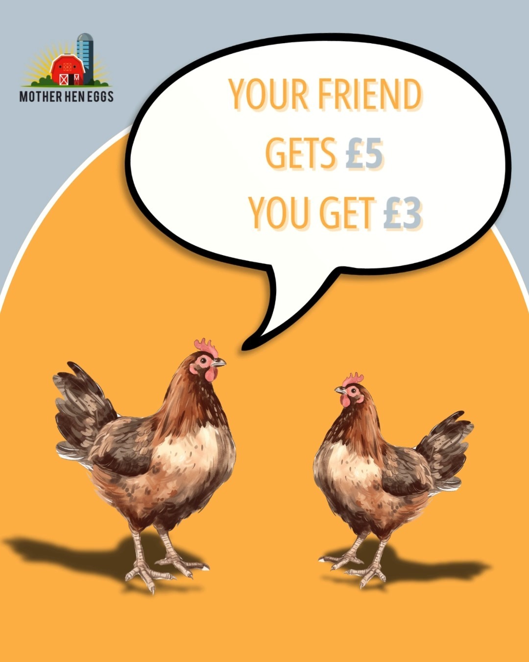 Want to save on fresh, local eggs and produce? 🥚🍅
Here’s your chance to earn rewards by sharing the love! Get a £5 discount for your friend and £3 off your next order when they make a purchase 🎉
✨ It’s easy:
1️⃣ Share your unique referral code with friends
2️⃣ Your friend saves £5 on their order
3️⃣ You get £3 off for every friend who orders!
It’s a win-win 🙌
🔑 Log in to grab your unique referral code and start sharing today! Link in bio #cardiffeggs #freefrangeeggs #smallbusinesscardiff #shoplocalcardiff