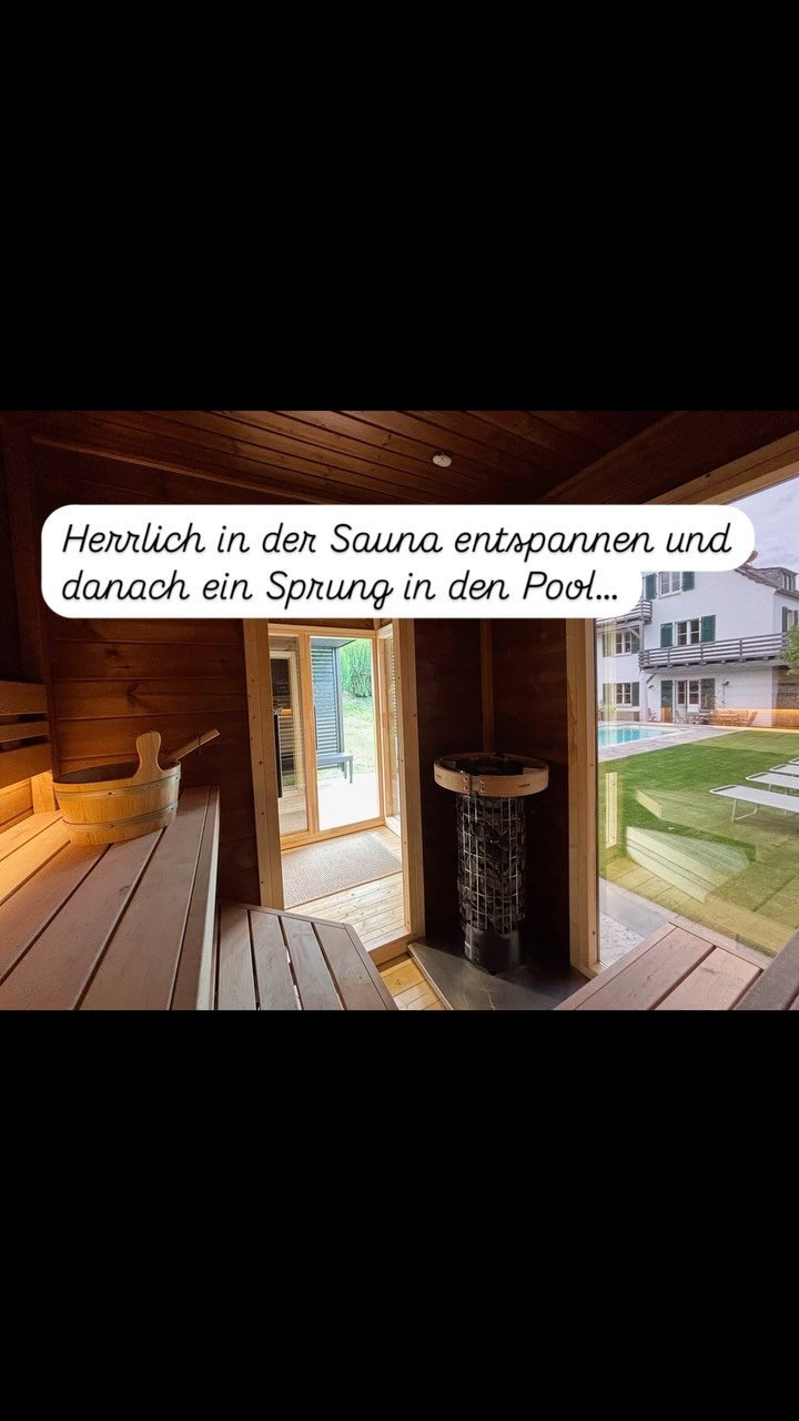 #sauna #pool #entspannung #ferienhausinbayern