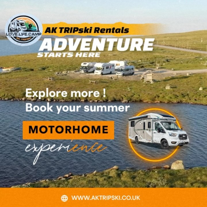 Are you ready to hit the road and explore the great outdoors ? ๐
Look no further. Our motorhomes are perfect for those looking to get away from it all experience the beauty of the UK.
Couple of slots left in June / August !
Book Your Motorhome Experience
Create your memories!
Find out more and contact us directly or simply check availability via website.
๐ www.aktripski.co.Uk
๐ฉ info@aktripski.co.uk
#motorhomerental #motorhomehire #holiday #vancation #chausson #memories #summervibes #campervanlife #campervan #hertfordshire #essex #travel #discoveruk #kidsholidayuk