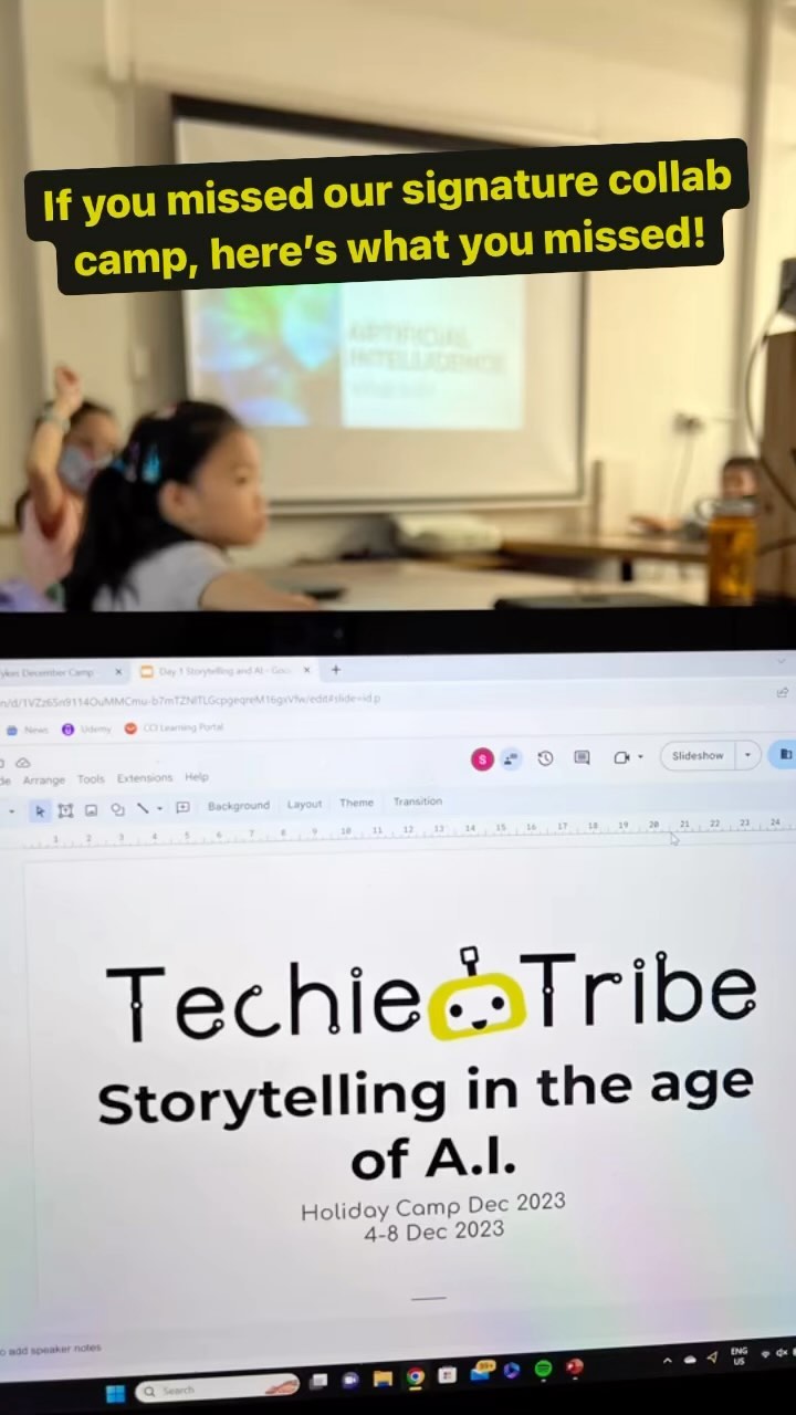 Our epic exploration of Storytelling and Emotional Intelligence in the age of AI has reached its inspiring conclusion! 🚀✨
Learners masterfully blended their human intellect with artificial intelligence; crafting stories with emotionally intelligent characters, coding compassionate chatbots, and honing their machine training skills 🧠❤️🤖
Stay tuned for the next chapter!
#creativeexpression #techinnovation #storytelling #emotionalintelligence #coding #techie #techietribe