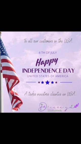 🇺🇸✨ “On this special day, we celebrate the independence of the United States of America. Wishing all our clients in the USA a Happy Independence Day! 🎉🎆 Let freedom ring and may your day be filled with joy and pride. Thank you for being part of our journey! 🌟 #4thofJuly #IndependenceDay #dicareyu USA 🇺🇸✨
🇺🇸✨ “En este día especial, celebramos la independencia de los Estados Unidos de América. ¡Feliz Día de la Independencia a todos nuestros clientes en USA! 🎉🎆 Que la libertad resuene y que tu día esté lleno de alegría y orgullo. ¡Gracias por ser parte de nuestro camino! 🌟 #4deJulio #DíaDeLaIndependencia #dicareyu USA 🇺🇸✨