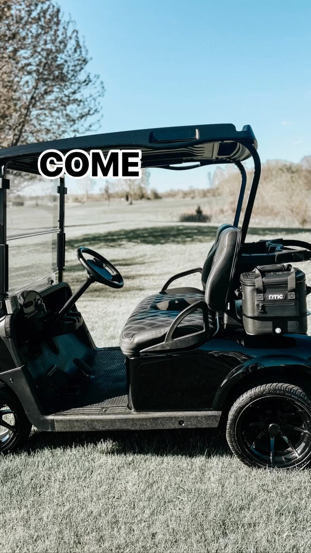 it’s a family business yall. We bought a golf cart back 6 years ago to drive around our small town and take to the golf course, we hit the links often with our boys. Jakob wanted his Yeti cooler on his cart, so we got out the welder 😎 and boom 💥 the COOLER CADDIE was born 3️⃣ years ago!
