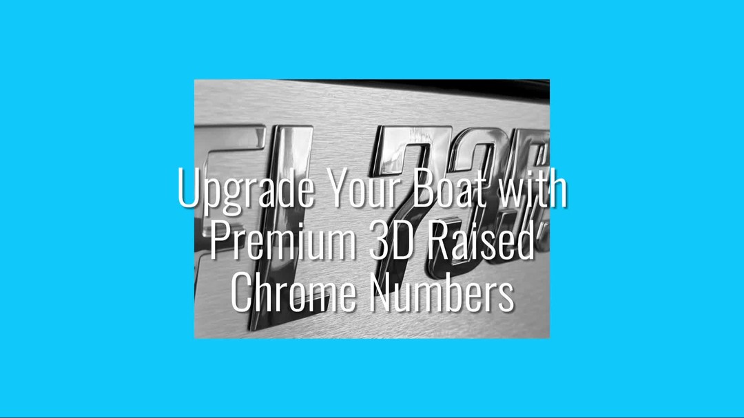 Elevate your boat’s appearance with Premium 3D Raised Chrome Registration Numbers. They are durable, weatherproof, and easy to install! Customizable to fit your style. Link in Bio! 🌊✨ #BoatRegistration #UpgradeYourBoat #RegBoat