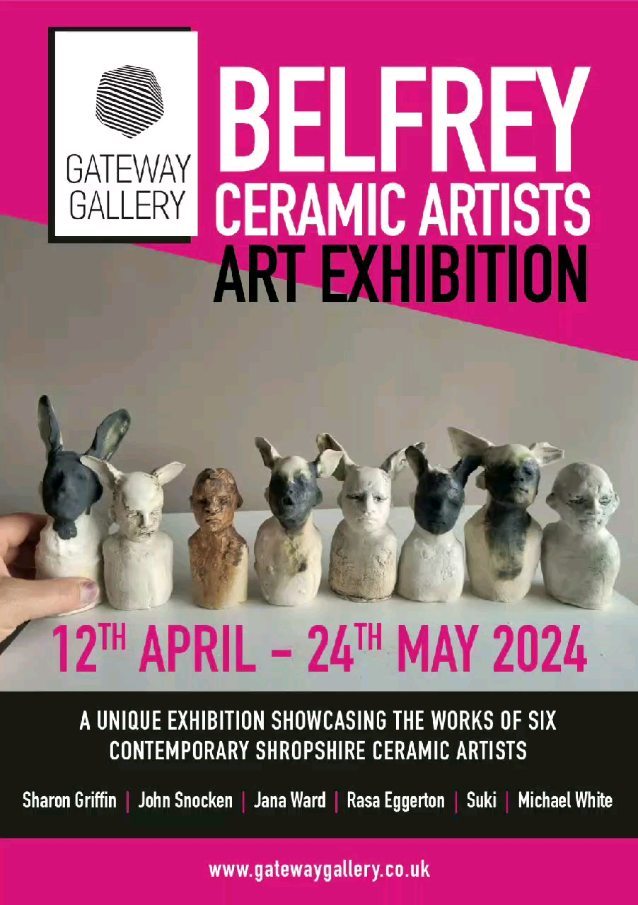 Very excited to be part of this exhibition!!!
#ceramicsexhibition
#ceramicwallsculpture
#ceramicsculpure
#whatsonshrewsbury
#whatsonshropshire
#workingwithclay
#exibition
#gatewaygalleryshrewsbury
#ceramicsinspirations
#whatsonwellington