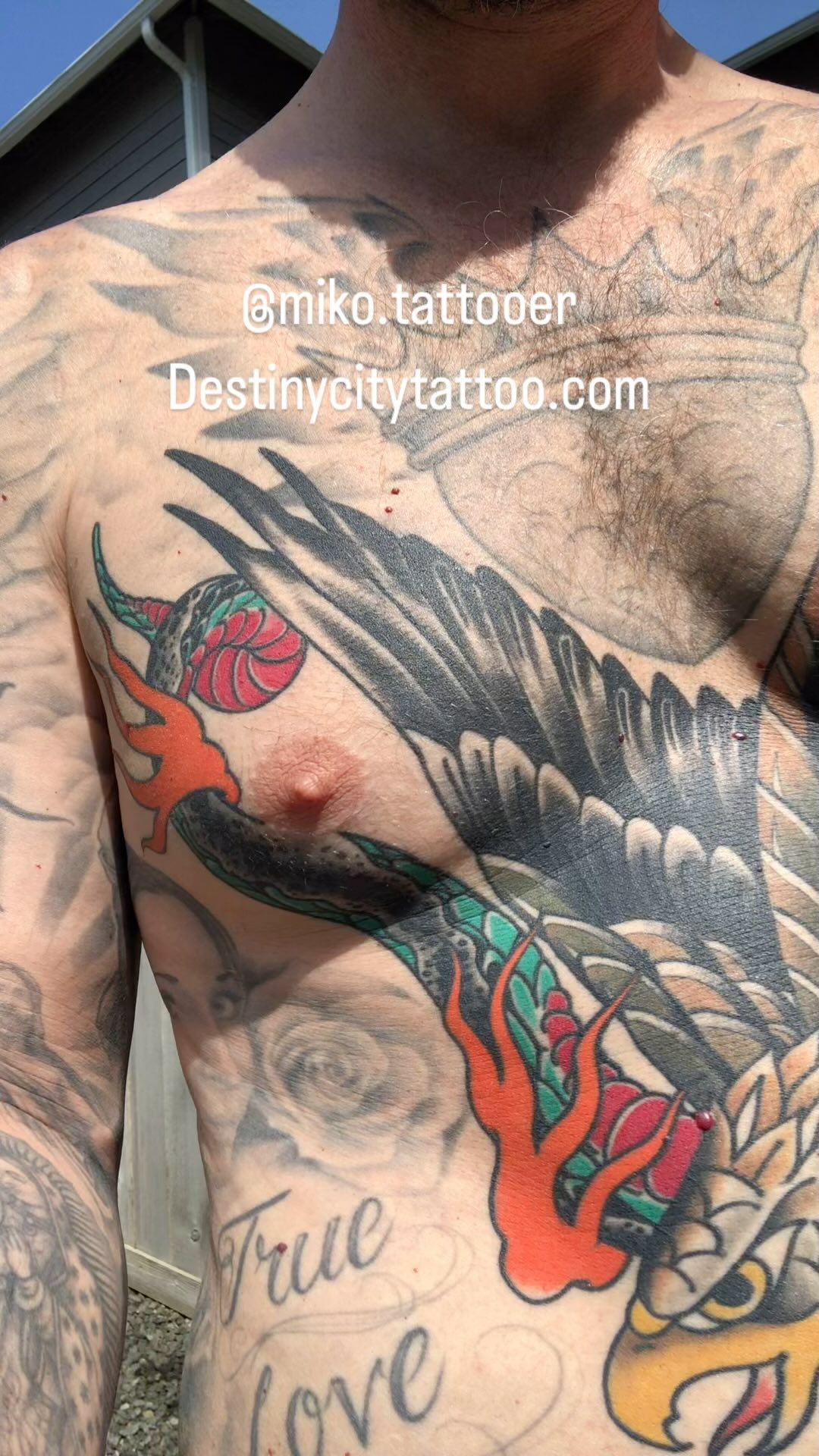 Artist Miko 🔥🔥Stop thinking about that tattoo you want and contact @miko.tattooer or @connorhtattoos. Visit destinycitytattoo.com to book with either of these talented artists. #destinycitytattoo #traditional #inkart #eagles #snake #pokémon #gritcity #inkjunkeyz #cityofdestiny #inkedmag #naturetattoo #tacoma #theaterdistrict #bostwickbuilding #antique #kingpintattoosupply #coalitiontattoosupply #destinycity