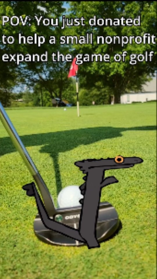 A little late to the trend 😅...
.
.
.
.
.
Learn more about our mission at nextlevelgolffoundation.org, link in bio.
#toothless #memes #nonprofit #golf