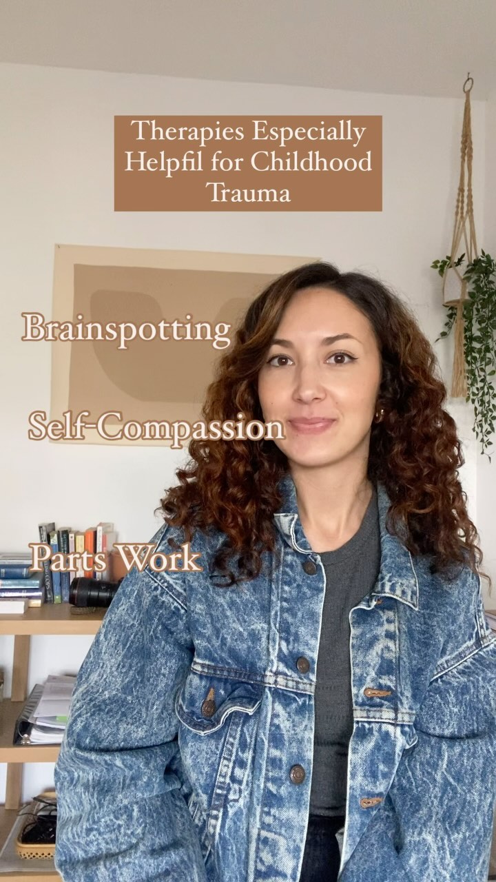 There are so many approaches that are helpful. Overall, having some type of therapy that incorporates a mind-body approach (which is why I use brainspotting), something that helps you get in touch with your wounds cognitively (like parts work), and something that helps you improve your relationship with yourself (like self-compassion, but also parts work and brainspotting) 🙂