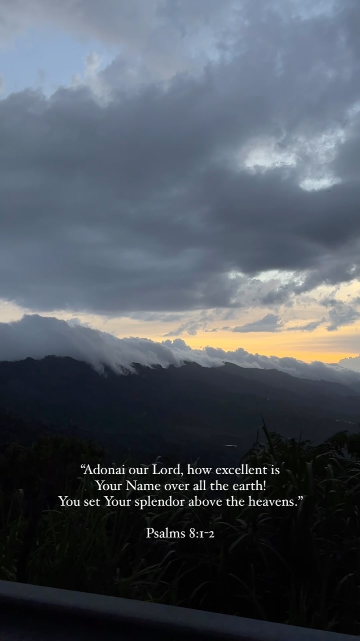 The sunset from the mountains of El Salvador!!🥹🇸🇻
Our team was on the bus going to a church service in Comasagua, driving up the mountain. I found myself longing to see glimpses of the sunset! We could see little bits here and there. There was fog everywhere. But then there was this moment! And I happened to be filming! 😭 oh how the whole bus lost their breath and said, “Wow! Did you see that!”
“Adonai our Lord, how excellent is Your Name over all the earth! You set Your splendor above the heavens.”
Psalms 8:1-2 TLV
YES! God, thank You for showing Your glory to us. I’m always blown away by You! I don’t take the little or big sunsets for granted… they’re a love language to me. It’s an “I love you, Tori” to me! And when I see a beautiful one like this… I just find myself saying, “There You go again, God! Thank You! I love You!”