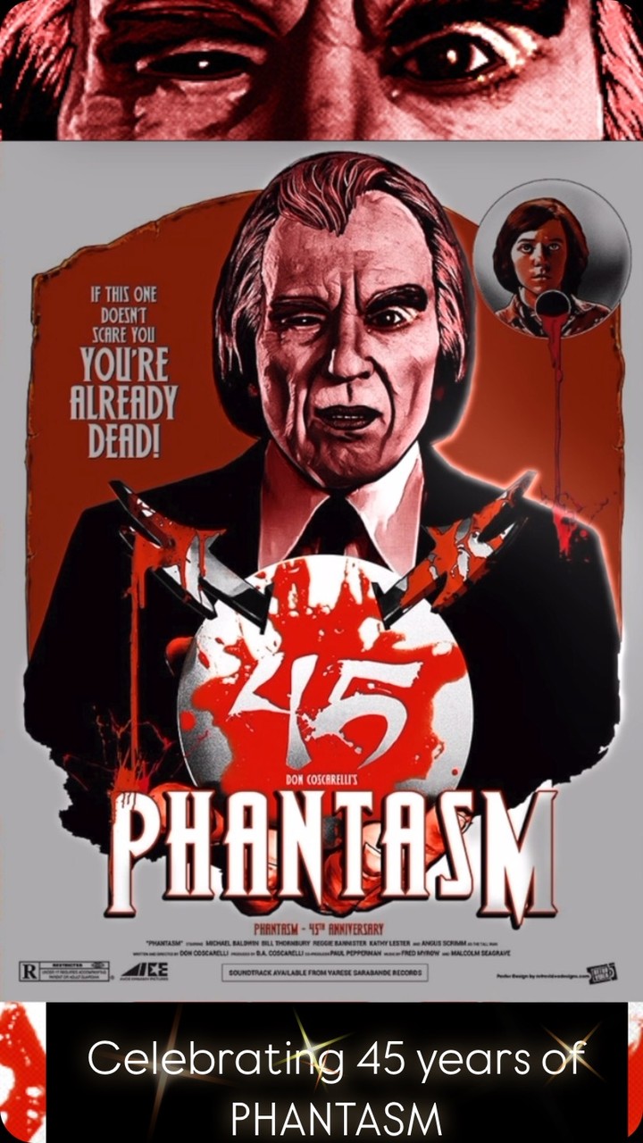 Celebrating 45 years of terror with my PHANTASM 45 poster. Finally finished after months and months of adjustments boy!!!!!! @arrowvideo @screamfactoryofficial @vicepressnews @mondonews @herocomplexgallery @bottleneckgallery @justinishmael @don_coscarelli @phantasmmovies