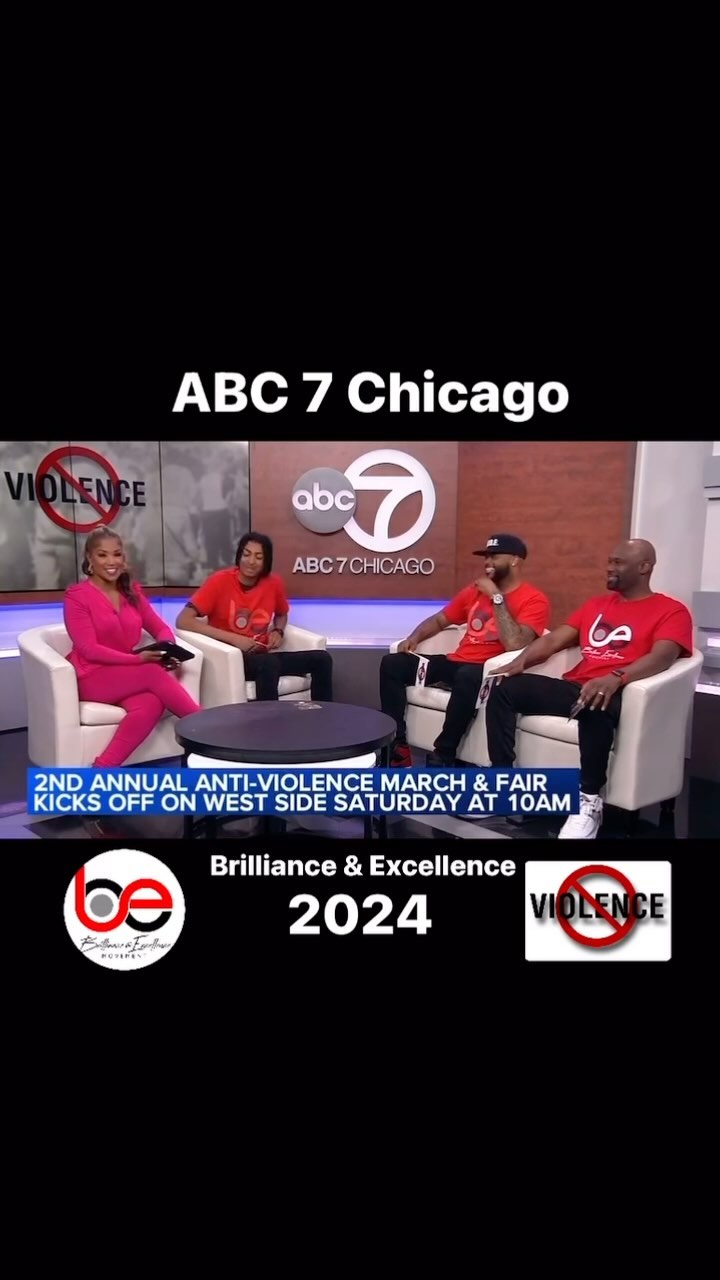 Interview on @abc7chicago w / Val Warner
Join us for a powerful day of unity and empowerment in Chicago! Boys and Young Men of Color (BYMOC) mark your calendars for our March and Opportunity Fair Saturday, June 8th, 2024 dedicated to promoting peace and saying NO MORE VIOLENCE in our communities.
Let’s come together, lift each other up, and create a brighter future for all. Spread the word, bring your friends, and be part of the change!
#Brilliance #Excellence #Opportunity #Fair #NoMoreViolence #Empowerment #ChicagoUnity
#BYMOC #Chicago #BuildBridges #UNITE #Westside #Southside #Eastside #Northside #DaBurbs #KingOfTheMitzvahs