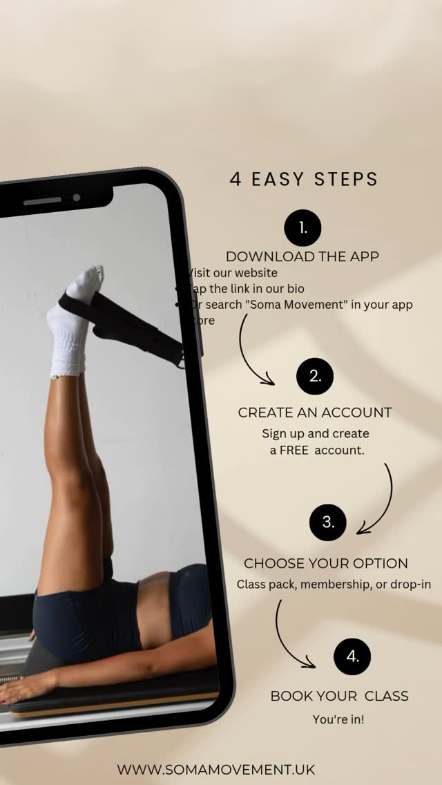 Get our app & book in seconds!
Want the easiest way to book your classes, manage your schedule, and stay in the loop?
Download our studio app, it’s the quickest way to keep your Pilates journey flowing.
✨ Browse the timetable
✨ Book your spot in just a tap
✨ Get updates, reminders & special offers
Search Soma Movement in the App Store or Google Play
Or just head to the link in bio to download now!
Let’s get us moving 🤍🫶🏻
#SomaStudio #DownloadTheApp #BookEasier #ReformerPilates #PilatesMadeSimple #reformerpilatesmanchester #somaashton