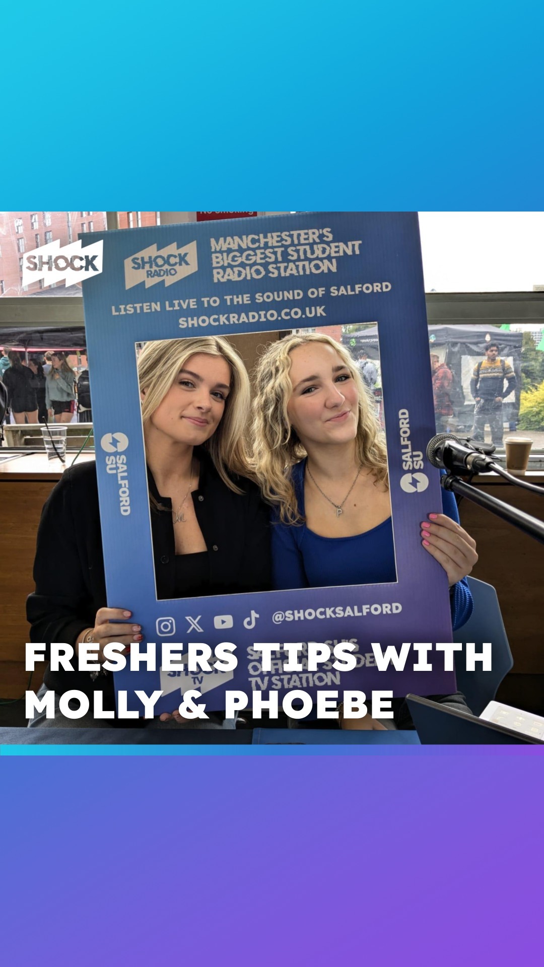 😨 "Don't be scared because everyone's in the same boat"
Molly and Phoebe from @smalltalkshock were live from @salfordsu's International Food Festival as Welcome Week continues!
#salford #salforduni #freshers #freshers2024 #salfordsu #uni