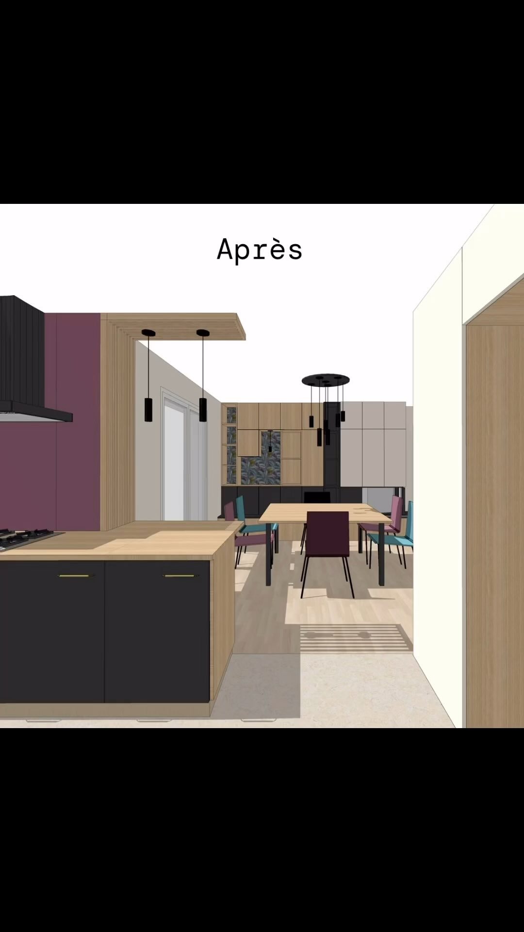 • Projet Écureuils • L’espace Salle à manger…
En plus de la Planche d’ambiance, je réalise des visuels 3D pour se projeter au mieux et orienter mes clients sur leurs choix futurs.
Problématique:
➡️ les clients souhaitent conserver les chaises et la table qu’ils viennent d’acheter, de coloris bleu turquoise et prune, chêne et métal noir.
Mais comment définir la colorimétrie des espaces adjacents pour une pièce ouverte?
Solution:
On s’adapte et on crée le lien pour fluidifier l’harmonie dans les couleurs.
📌 la cuisine adoptera un ton prune (voir publications précédentes)
📌 la salle à manger adoptera les 2 tons
📌 le salon adoptera un ton bleu
Et le tour est joué 😉: le lien est créé d’un espace à l’autre sans fausse note!
🏠 Vous aussi, comme mes clients, vous ne savez pas comment définir un code couleur cohérent?
Je peux vous aider, il suffit juste de prendre contact avec moi:
👉🏻 contact@lateliervm.fr
🙏🏼 Et si avez avez aimé ce post, n’hésitez pas à liker!
#ploemeur
#lorient
#larmorplage
#guidel
#decorationinterieur
#decoration
#architectureinterieure
#salleamanger