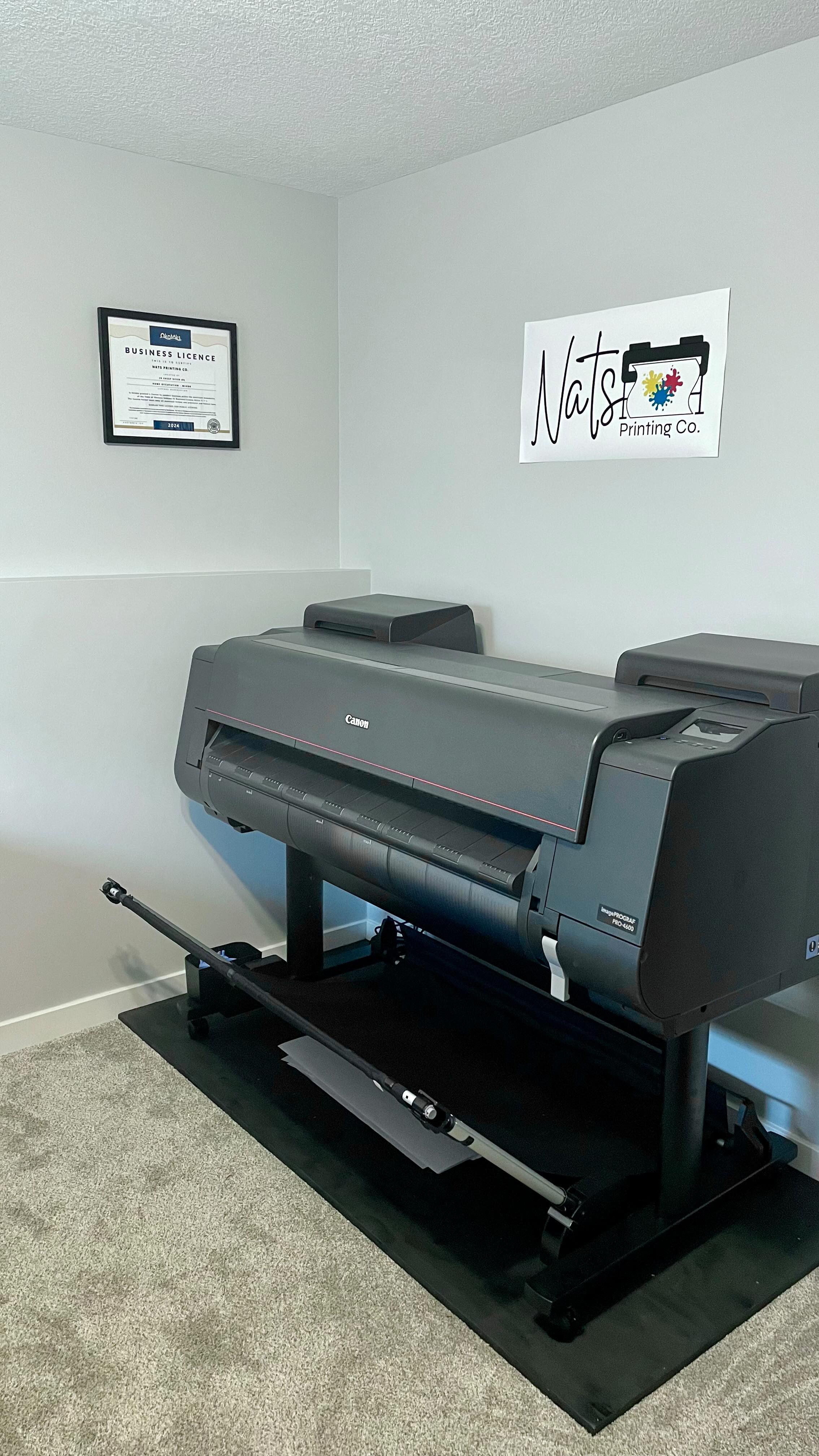 Meet the star of the show! ⭐️ I like to call her Big Bertha 😆 aka the Canon imagePROGRAF PRO-4600 🖨️ Special thanks to @george.construction & @sosoilfieldservices helping get this 300 lb unit to my new office space 🫢 Prints up to 44” wide 😁
#natsprintingco #okotokssmallbusiness #canvasprints #canonimageprograf #fineartsprinter