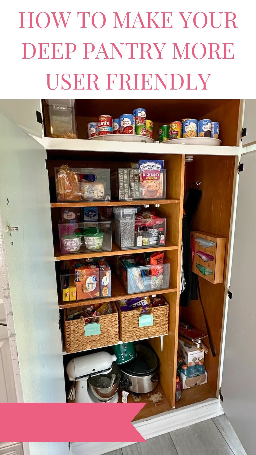 If you find yourself dealing with a pantry that features 20-inch deep shelves, or any cabinet for that matter, here are my preferred organizing solutions to enhance usability and accessibility. 👇
💙 White 15” turntables from Brightroom available at Target are perfect for organizing cans and condiments! This makes it easier to access items on high shelves that would typically be out of reach. You can find 20” turntables out there BUT it leaves a pretty big space in the middle that most people can’t reach.
💙 The baskets are from The Container Store “Water Hyacinth” in the color neutral size large. Keep in mind - if you are someone who needs clear storage so you don’t forget what you have in your pantry, place the basket on a lower shelf so you can see down into the basket. This allows you to easily glance inside while achieving the aesthetic look of a basket.
💙The 20” deep clear bins are by The Home Edit and can be found at Walmart. They allow you to see directly into the container and their handle allows you to pull everything forward all while using the whole depth of the cabinet so you don’t loose space!
BONUS tip:
If you lack drawer or cabinet space in your kitchen, consider using a wall-mounted plastic bag organizer inside your pantry. (Just like the one shown in the video!) - there are a variety of these on Amazon.
#organizedpantry #kitchenorganization #organizingtips #organizingtricks #organizingtipsandtricks #organizationtips #organizationtricks #organizationtipsandtricks #smallkitchen #smallkitchensolutions #ProfessionalHomeOrganizer #OrganizingTipsAndTricks #cabinetorganization #OrganizationTipsAndTricks #functionalorganization #Organizing #OrganizedHome #LexingtonKentucky #LexingtonKY #organizingtips #gettingorganized #loveyourspace #tidyingup #organizingtips #getorganized #organizedhome #homeorganizingtips #stayorganized #LexingtonKYOrganizer