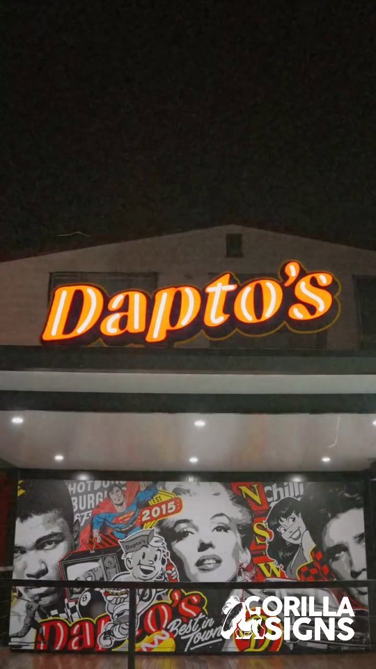 Our signage was the finishing touch at Dapto's Condell Park! Who's hungry? 🍔 🌭 🍕