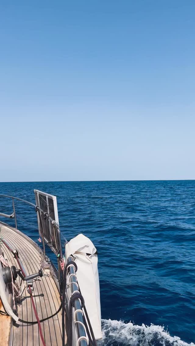 Did what we love today – sailed from Menorca to Mallorca under perfect skies. Smooth course, light breeze, pure bliss. ⚓️🌊 #SailingLife #BalearicVibes #MenorcaToMallorca #yetanothersailingcouple #happysailor #adventureofalifetime #mallorca #portdepollença #dowhatyoulove #lovesailing