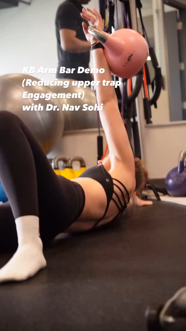 KB Arm Bar Demo —focus on reducing upper trap engagement—strengthening lower trap to move my shoulder in a better position.
Check out @navvy3 @fittotrain