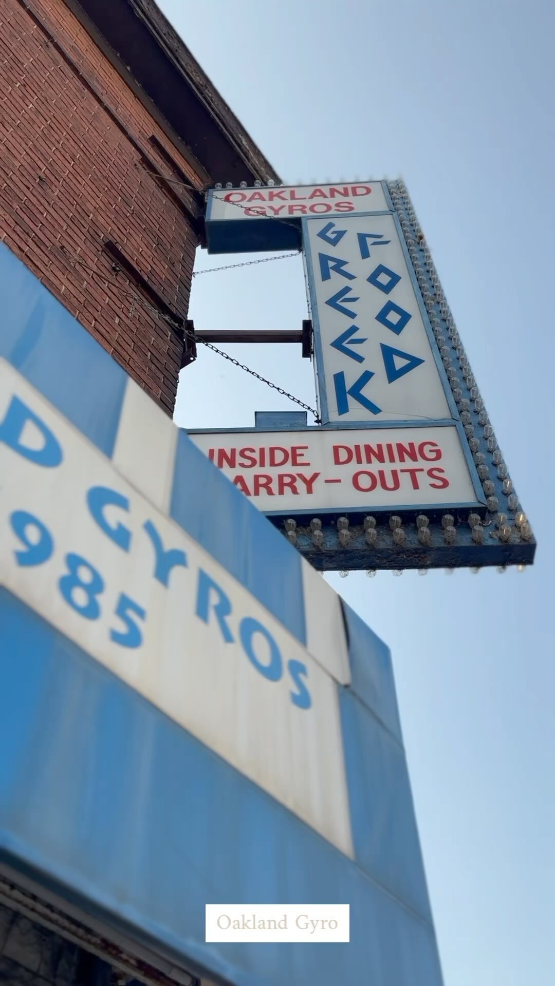 I’m home starting my food tour off right. First stop, best gyros in the land. #oaklandgyros #mke #milwaukeehome