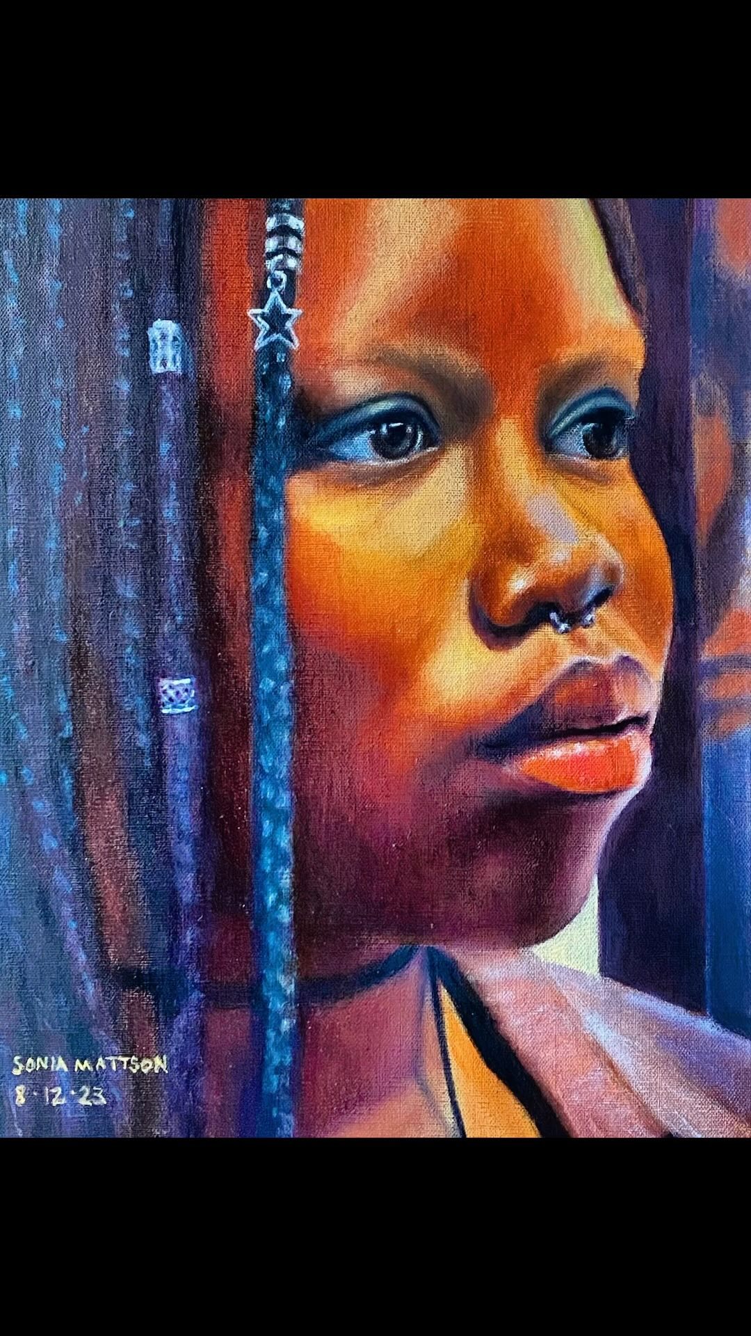 See Attu’s portrait at my exhibition @ #theshopgallery in Glebe, Sydney on Sept. 20 6-9 pm #innerwestcreatives #artexhibition #womenartists