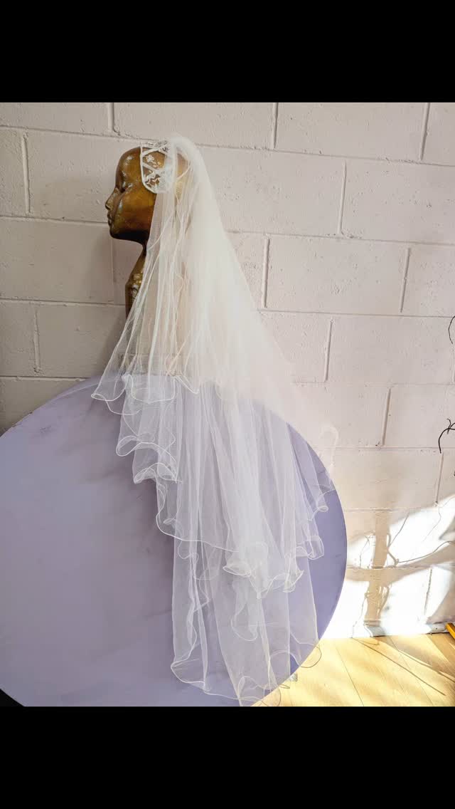 Softly gathered tulle, corded edges, and delicate vintage lace details ✨
This veil tells a story all its own — timeless, romantic, and lovingly revived.
The perfect finishing touch for an upcycled gown, elopement look, or heirloom-inspired bridal moment.
Because some pieces were made to be worn again.
Would you wear vintage?
DM for details 👰♀️
#VintageVeil #UpcycledBridal #HeirloomStyle #CordedEdgeVeil #BridalAccessories #SustainableBride #LoveMeTwice #JenniferBowdenDesigns #ModernVintage #CircularFashion #TulleDreams #VeilGoals #BridalStyle